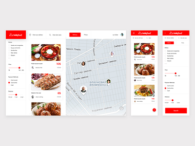 HelloFood - Homemade Food Service amazing colors design interface simple ui ux webdesign work