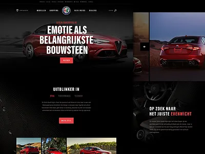 Homepage Alfa Romeo Giulia alfa car giulia home romeo website