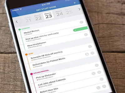 ToDo List calendar daily ui list tasks todo ui