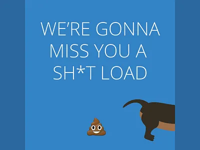 PK Farewell Card card emoji farewell illustration missyoualready paperkite pootle print shit