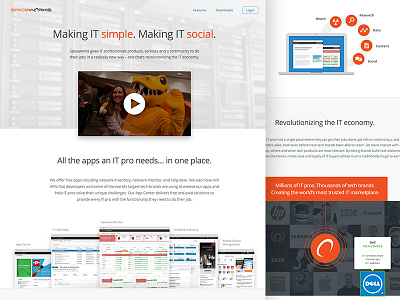 Spiceworks About Page about design illustration spiceworks video web web design website