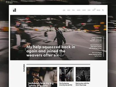 Magazine approach layout magazine web design wordpress theme