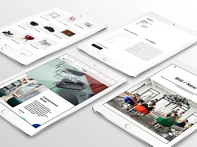 +Halle website design furniture halle ipad responsive webdesign