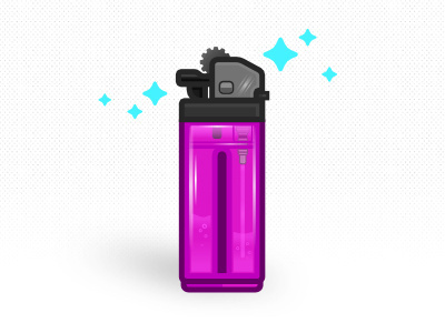 Lighter affinity designer fire gas lighter plastic smoke