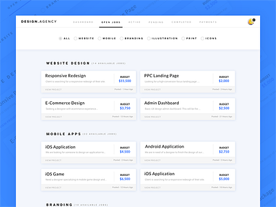 Design.Agency - UI Design - Color Change dashboard design designer jobs ui user ux