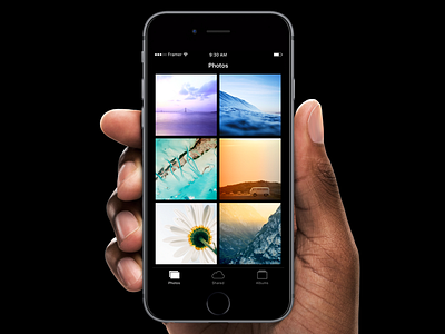 Photo View click framer framerjs ios multi touch photos pinch prototype scroll zoom