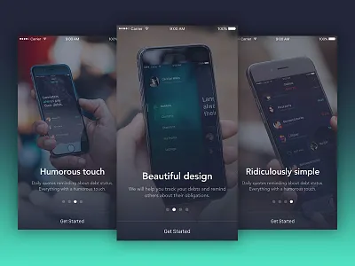Onboarding app ios iphone6 mobile onboarding screen ui ux walkthrough welcome