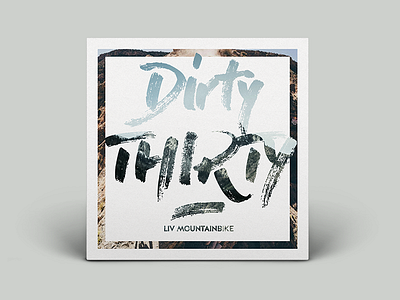 Typo Card for a Mountainbike card mountainbike oudoor plain shadow teaser typo typography