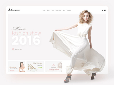 Nitrowp fashion Homepage design clean dresses ecommerce homepage landing nitro nitrowp shop slider store woocommerce woorockets
