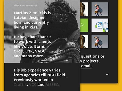 Portfolio Sketch 1 bigtype portfolio typography web webdesign