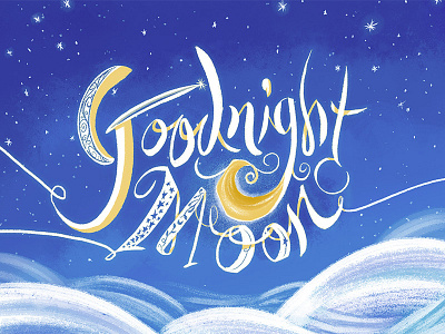 Goodnight Moon book cover bunny goodnight moon illustration picture book rabbit tribute typography