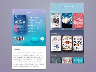 Store book app blue book ios iphone mobile pay store ui ux