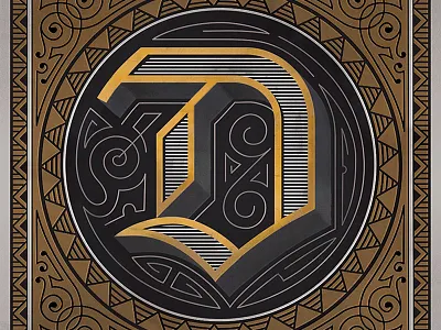 Typefight!!!! dropcap illustration lettering ornament texture typefight vector