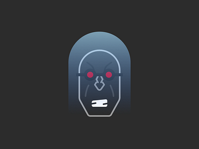 Mr. Freeze batman icon illustration line mr freeze villain