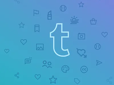 Tumblr Syndication Banner banner icons infographic website