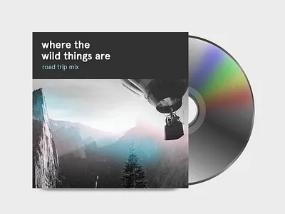 mar'16 - where the wild things are: a road trip mix album art cover art mixtape music playlist