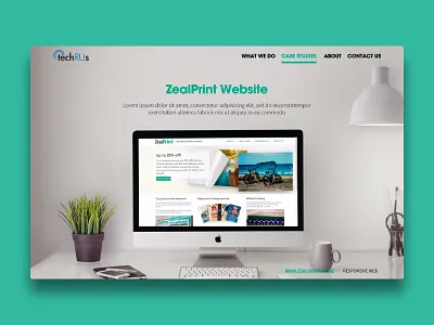 Case Study Page Example - Techrus design development landing page web