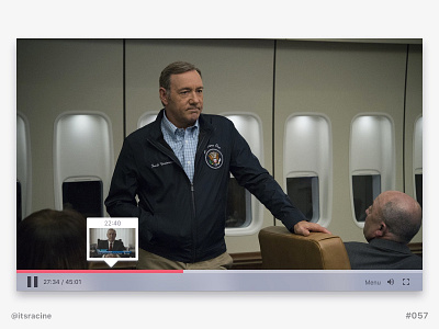 057 - Video Player .sketch 057 dailyui freebie house of cards sketch video player