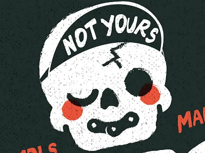 Fuerza Cycling Logo bicycle bike chain force logo punk skull speed texture type