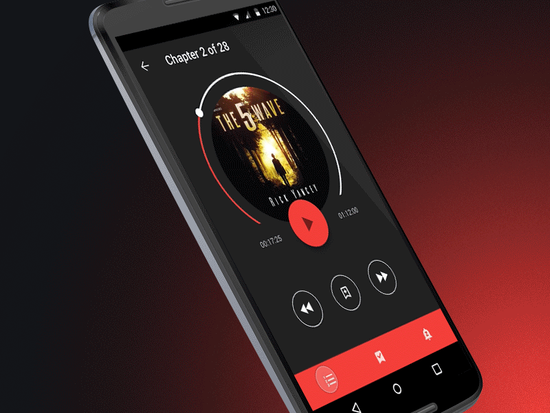 AudioBooks app concept android animation book gif google material design player principle sketch ui ux vrn dribbble sd