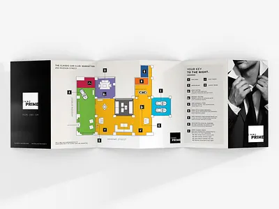 Brochure brochure event event program grayscale key map presentation print program
