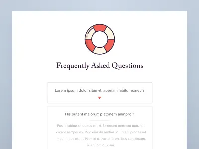 FAQ - Day 92 #dailyui asked clean dailyui faq frequent help interface minimal questions support ui ux