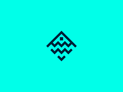 Property management logo proposal blue home house management property river simple unique