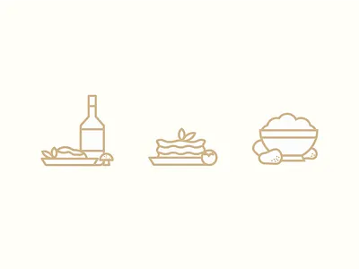 Wedding Food bowl dish food icon lasagna menu mushroom pasta plate potatoes tomato wine
