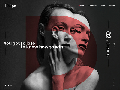 Dope. concept design dope flat interface invite shot simple style ui ux web