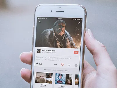 August media detail pages app artist august dean bradshaw ios photography ui