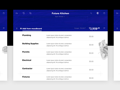 Property Brothers Handbook Budget Tips app design brand design ios ipad moodboard