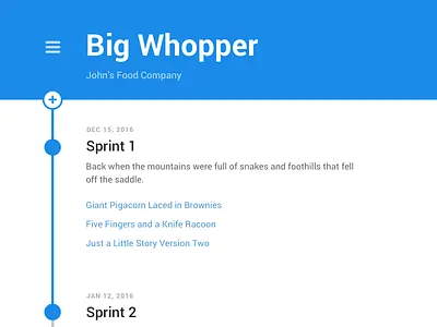 Big Whopper hub management material project sideproject sprint wip
