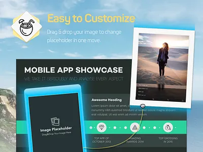 Chomolungma Presentation Template / Drag & Drop Promo business presentation corporate presentation free free presentation free presentation template freebie keynote keynote presentation keynote template powerpoint powerpoint template presentation template