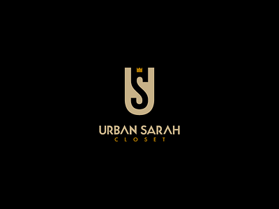 Logo proposal for "Urban Sarah Closet" brand brand identity closet clothing fashion letters logo logo proposal simple smart unique urban