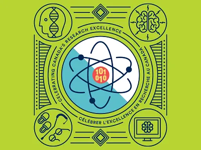 Innovators To Know Trading Cards pt.2 brain dna head imac linework montreal nuclear old age seniors