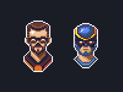 Pixel Dudes aseprite half life pixelart
