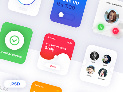 Notos Apple Watch UI Kit apple colorfull fun kit notos ui ux watch