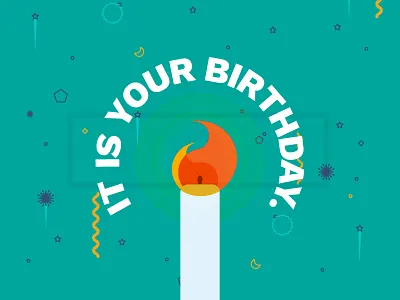 Birthday Graphic birthday candle happy illustration
