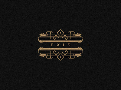 exis geometric gold illustration illustrator line pattern stars texture type typography vector