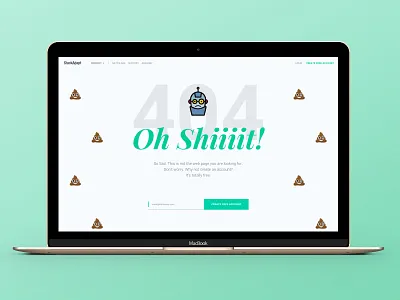 A 404 Page startup website