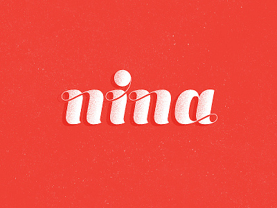 nina lettering logo mark nina symbol
