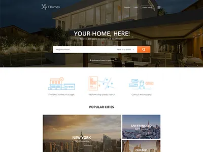 Real estate Landing page house landing page real estate rent