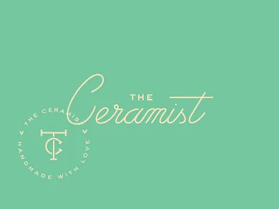 The Ceramist branding ceramist lettering logo