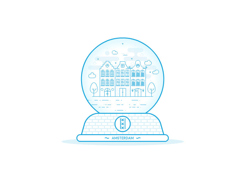 Amsterdam Snow Globe amsterdam holland netherlands snowglobe