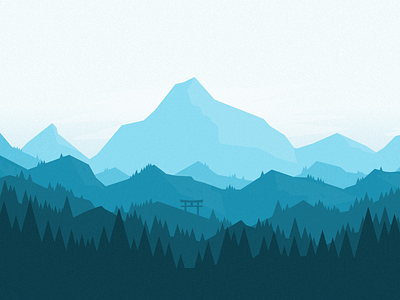 2D Landscape color design flat landscape palette sketch3 ui