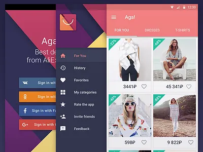 Aga App android app items market sales