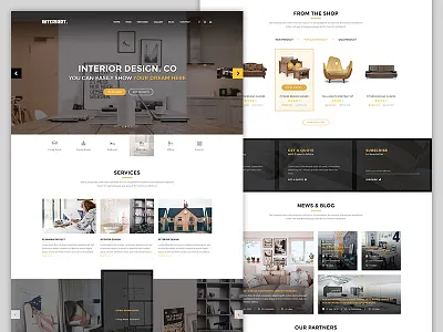 InteriArt - WP Theme - Creative version apartment architecture decor decoration design furniture house indoor interior living modern room