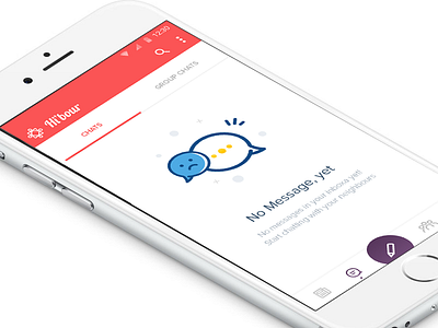 Empty state screen android app chat empty state iphone message no messages send share ui ux
