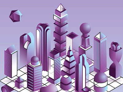 Flatland city cover flatland isometric vector
