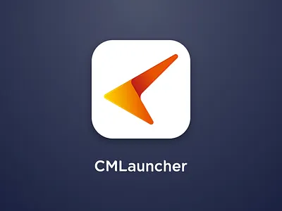 Launcher Icon cool font launcher logo see smooth speed ui visual
